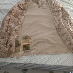 USMC F.R.O.G DESERT CAMO BATTLE SHIRT