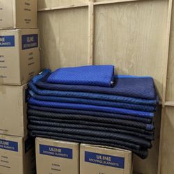 High Quality Thick Heavy Duty Uline Moving Blankets Pack Of 6    