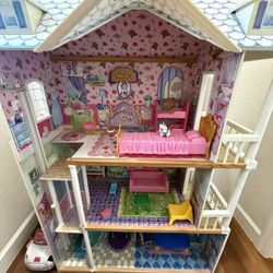 KidKraft Wood Dollhouse Elevator Balconies