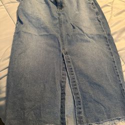 Used Long Jean Skirt 