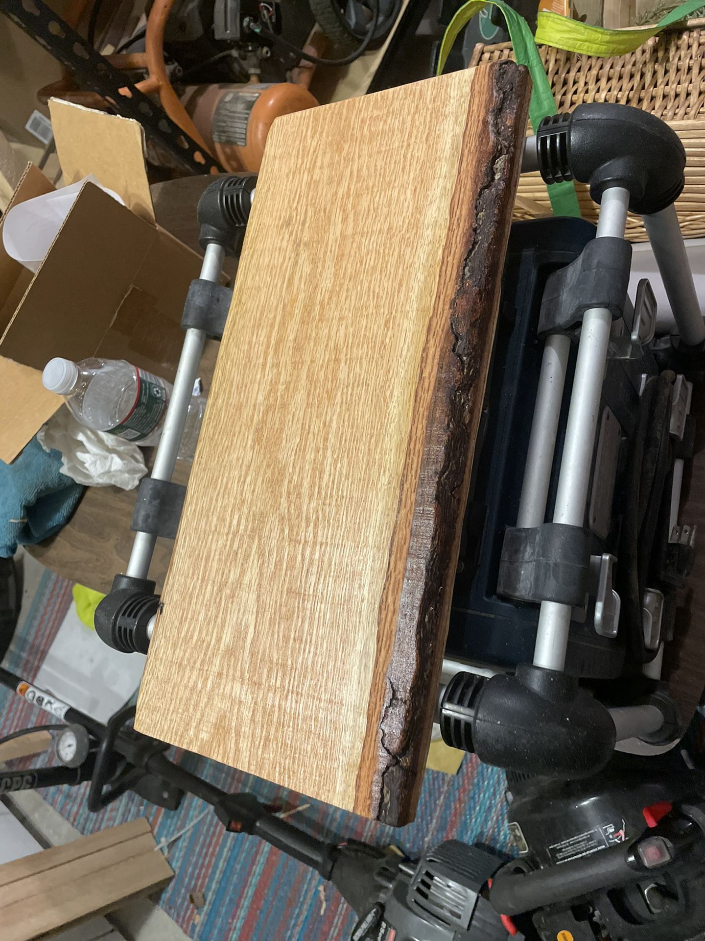 Oak Live Edge Charcuterie/cutting board/ Table raiser