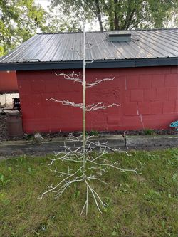 68" Tall Metal Ornament Tree Display Tree 18 Branches