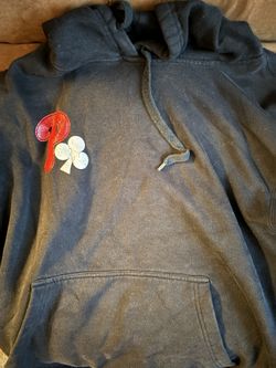 Players club black & red oversized hoodie