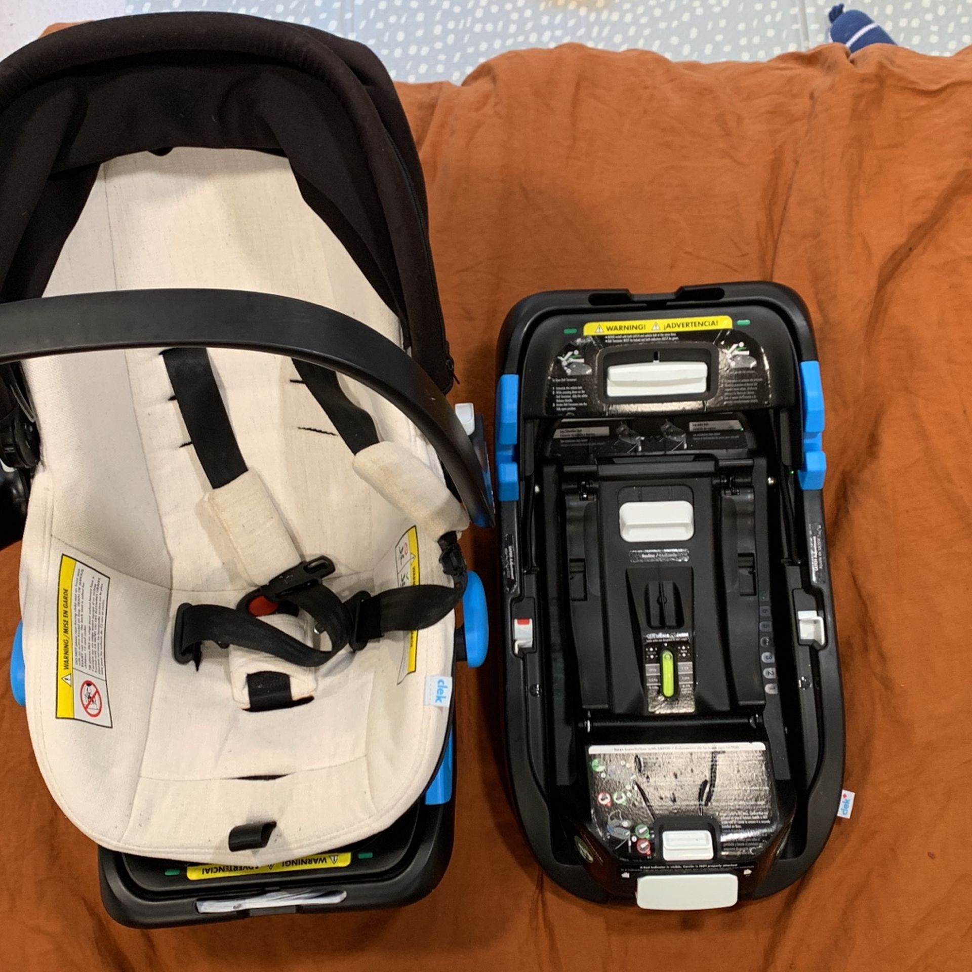 Clek Liing Infant Car Seat and Carrier w/ two bases