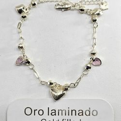 Heart Bracelet Gold Plated