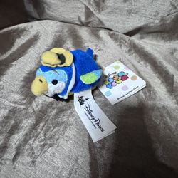 New Disney Parks Adventureland Blue Tiki Barker Bird Mini Tsum Tsum 3 1/2" plush