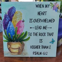 Wall Decoration, Biblical, Art Hand Made, Wall Decoration 20x20