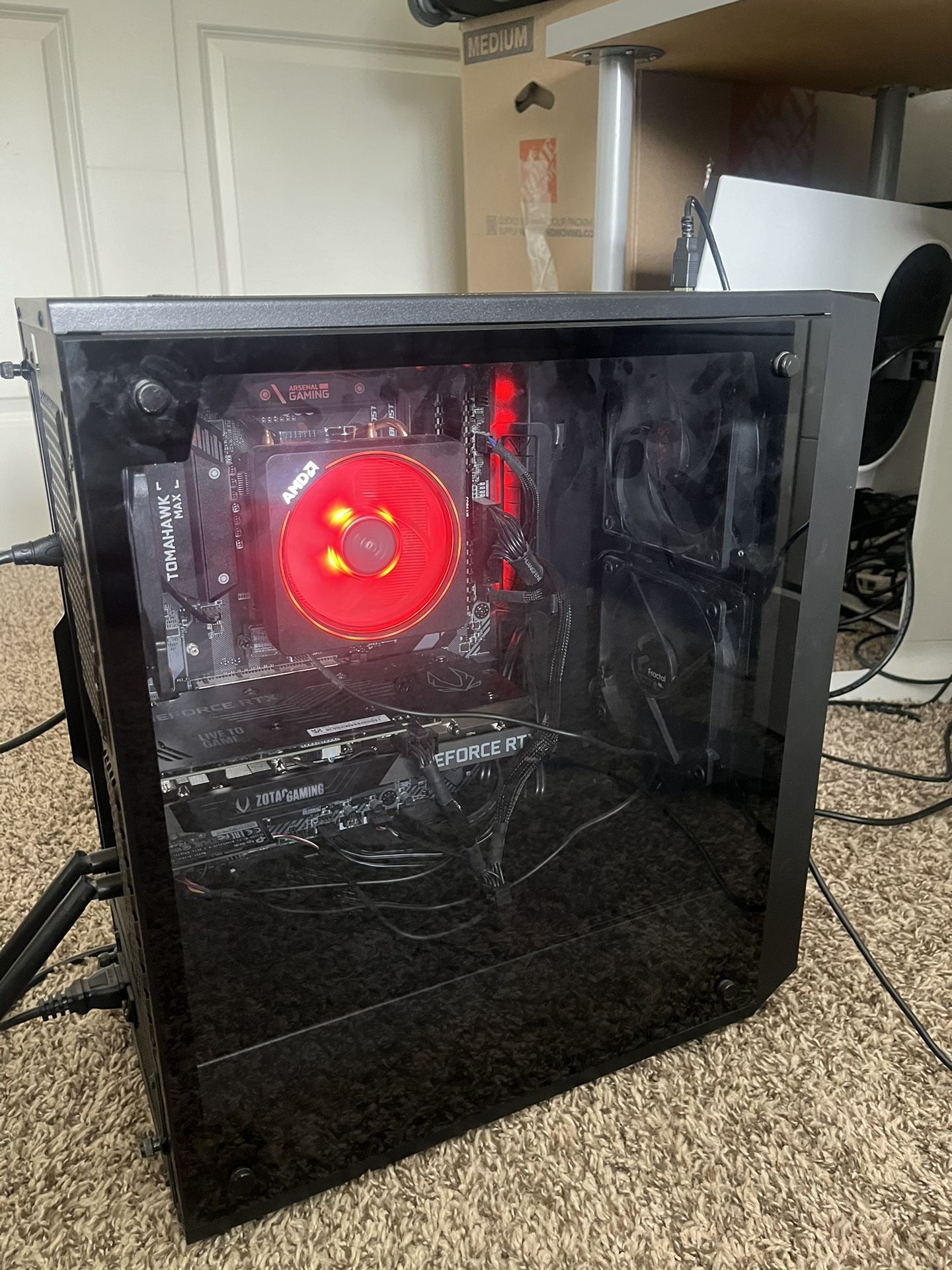 Gaming PC (Ryzen 5 3600, Nvidia Geforce RTX 3060 Twin Edge, 2 TB SSD) with Keyboard + Mouse