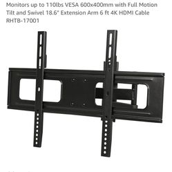 NEW TV Mounting Bracket 37” To 75” Sealed ROSEWILL