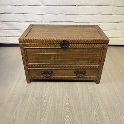 Pier 1 Storage Chest Trunk W/ Drawer
