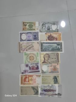 Vintage Foreign Banknotes Collection