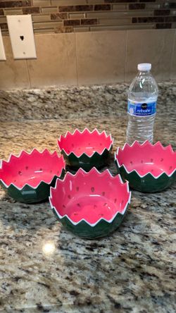 Market Square Set Of Watermelon Bowls