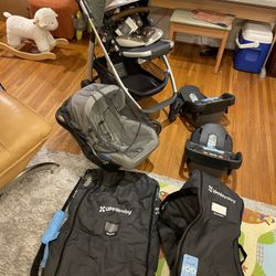 UPPA Baby Cruz Stroller car seat Set With Cup Holder, Organizer, Travel bags, Mosquito net