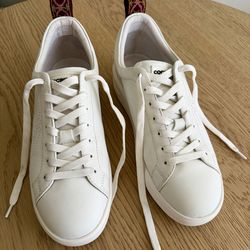 Coccinelle Monogram Perforee Sneakers White EU Size 39