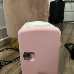 Pink Mini Fridge For Skincare