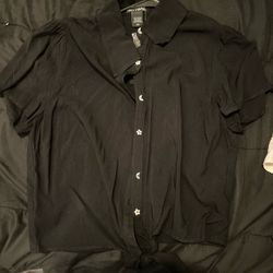 Black Button Up Blouse