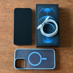 iPhone 12 Pro Max 128GB Pacific Blue & Case