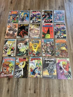 Comic Books Lot 52 Pieces Marvel DC Badger 80s 90s