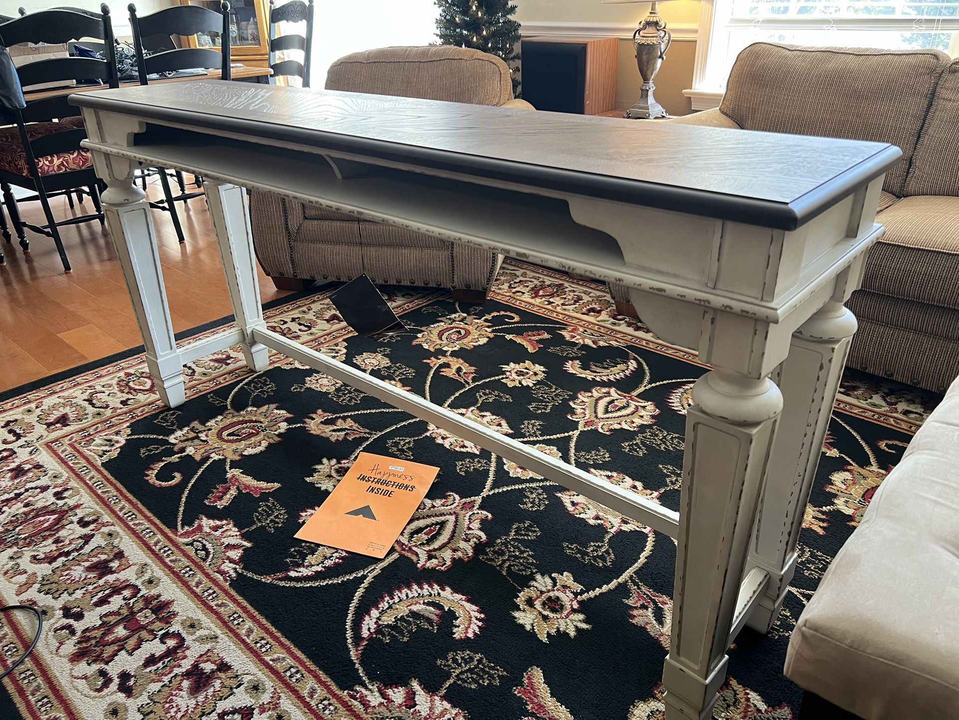 Realyn Counter Height Dining Table with Cubbies