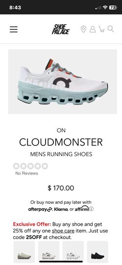 Men’s On Cloudmonster Running Shoes!