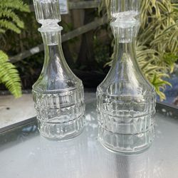Vintage Oil And Vinegar Bottles 