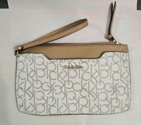 Calvin Klein logo wristlet/ clutch