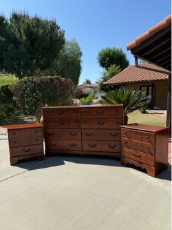 Ashley Furniture!!  4-Piece Wood Bedroom Set Dresser, Mirror & Two Nightstands (Read Description)