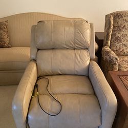 Leather Electric Recliner 