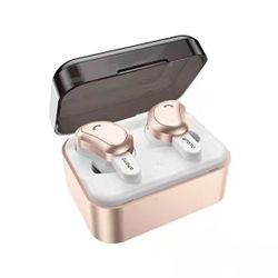 Wireless Earbuds, AMORNO True Bluetooth Headphones in-Ear Deep Bass Noise Cancelling Earphones Mini Sweatproof Sports Headsets with Charging Case Buil