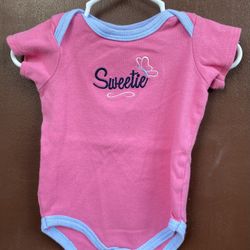 Baby Girl Bodysuits 3-6 Months 3 Pk