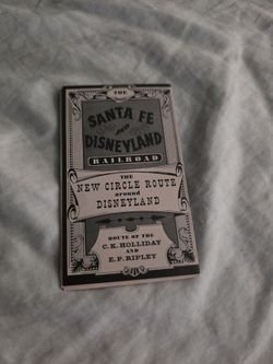 vintage Santa Fe & Disneyland Railroad promotional brochure from 1955