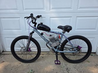 26 inch Gary fisher tassajara custom built 100cc motorized bicycle motor bike