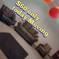 Loveseat 3 Chairs Today Only
