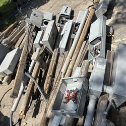 Temporary Electric Service Poles