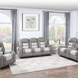 New Recliner Leather Grey Sofa And Loveseat K Furniture And More 5513 8th Street W Suite 10 Lehigh 