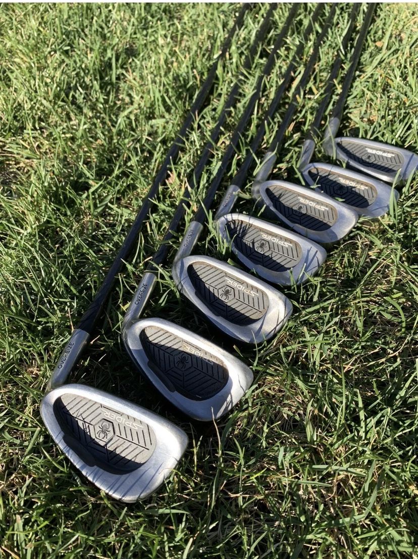 Rare Set Of Spider Irons