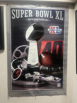 Super Bowl 40 poster from Detroit