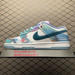Futura Laboratories x Dunk Low SB 'Bleached Aqua'