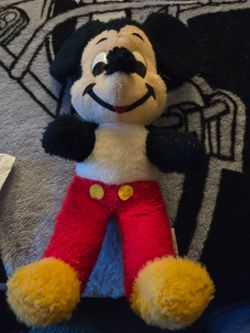 Vintage Mickey Mouse Stuffed Plush Toy
