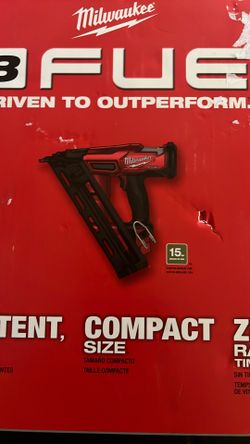 Milwaukee M18 Fuel 15 Ga. Finish Nailer New Tool Only 