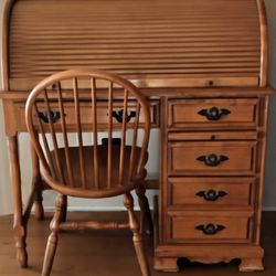 Roll Top Desk And Ghair