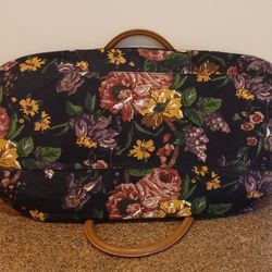 Ivy Club Classics Floral Overnight Weekender Tote Duffle Bag