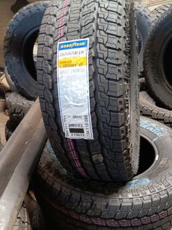 New set of tires Goodyear tires 265 65 18