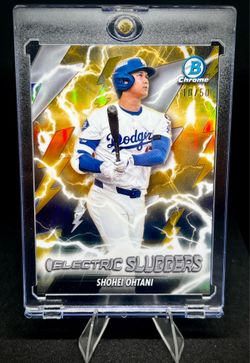 2026 Bowman Chrome Shohei Ohtani Electric Sluggers Gold Refractor /50 #ES-18 Dodgers SSP