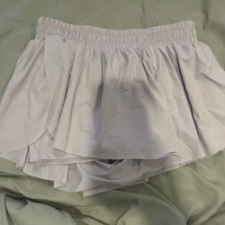 Purple ruffle skirt