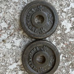 Pair Of 2.5 Lb Standard (1”) Weight Plates
