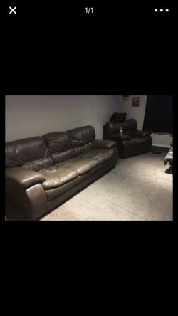 Atticus top grain leather couches
