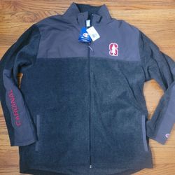Brand New Men's Stanford Cardinals Fleece Zip Up Jacket