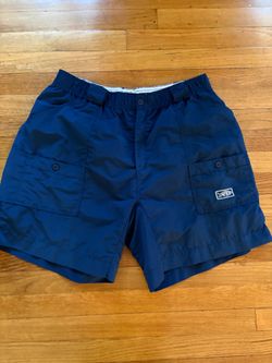 AFTCO Bluewater Original Fishing Shorts Men's 38 Nylon Cargo Pockets 5" Inseam