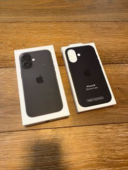 Apple iPhone 16 Unlocked 128gb Black with Silicone Case